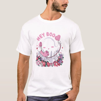 Boo Cute Ghost Funny Halloween T-Shirt