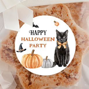 Boo Cute Ghost Halloween Party Classic Round Sticker