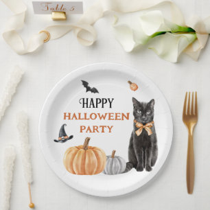 Boo Cute Ghost Halloween Party Paper Plates
