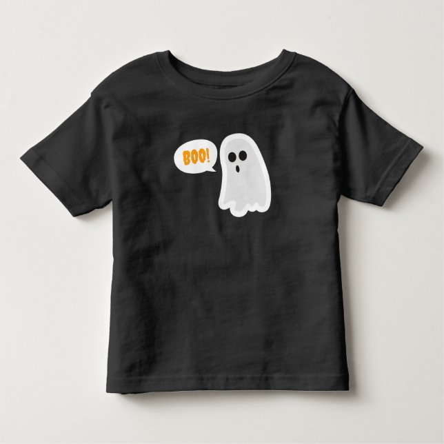 BOO! Cute Ghost Halloween T-Shirt (Front)