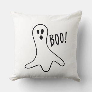 Boo cute ghost Halloween Throw Pillow