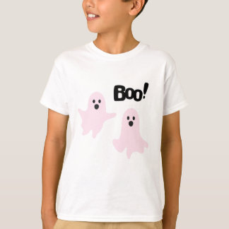 Boo Cute Halloween Pink Ghosts Spooky T-Shirt