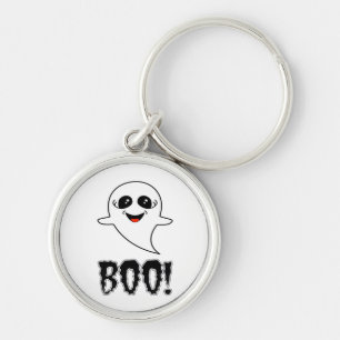 Boo! Cute Little Halloween By Lucas Retro Classic Keychain