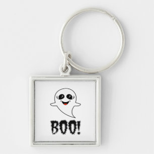Boo! Cute Little Halloween By Lucas Retro Classic Keychain