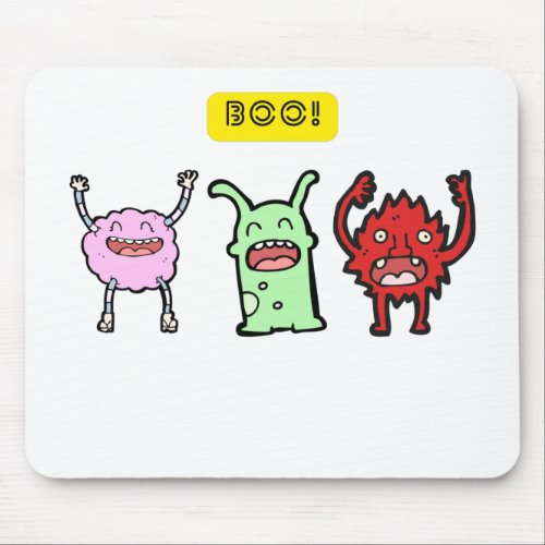 Boo Dancing Creatures Mouse Pad