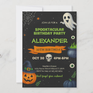 Boo-Day Bash   Spooky Cute Party Card