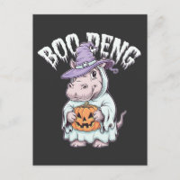 Boo deng Spooky Halloween Moo Deng Baby Hippo
