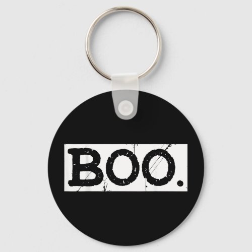 Boo distressed retro ghost halloween aesthetic  keychain