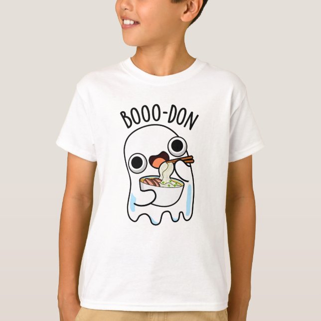 Boo-don Funny Ghost Udon Pun  T-Shirt (Front)