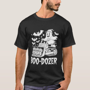 Boo-Dozer Bulldozer Kids Toddler Ghost T-Shirt