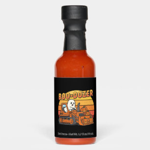 Boo Dozer Ghost Funny Halloween Hot Sauces