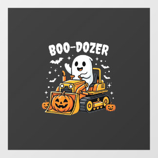 Boo Dozer Halloween Ghost Bulldozer_1 Floor Decals