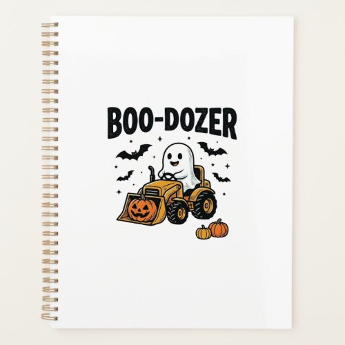 Boo-Dozer Halloween Ghost Bulldozer Design_1 Planner