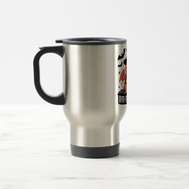 Boo-Dred Dragon Spooky Cute Design Travel Mug (Left)