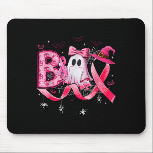 Boo E Away Breast Cancer Nk Ribbon Mouse Pad