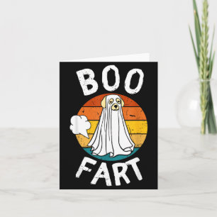 Boo Fart Dog Funny Cute Farting Labrador Ghost Card