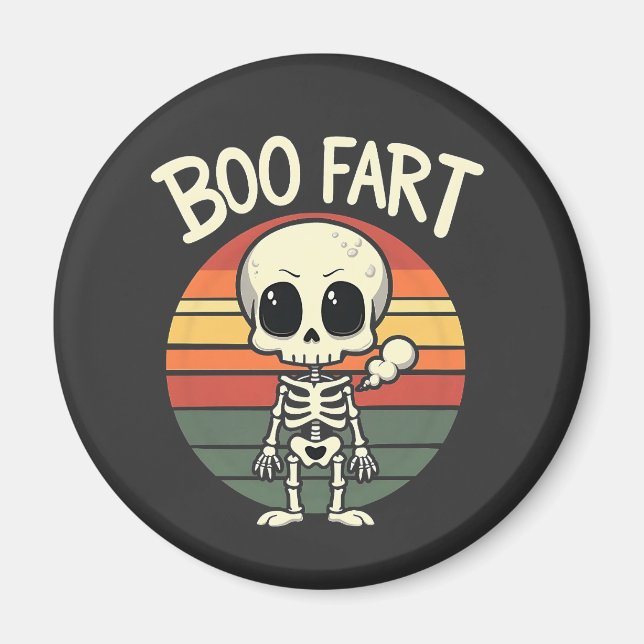 Boo fart Funny Spooky Pastel Ghost Goth Retro  Magnet (Front)