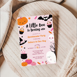 Boo First Birthday Our Little Boo Is Turning One Invitation