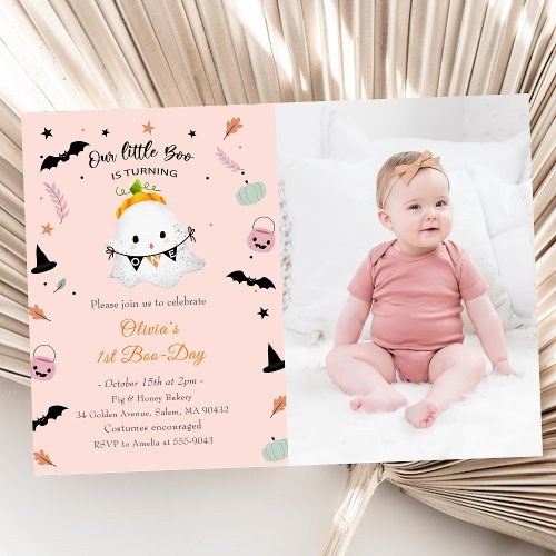 Boo First Birthday Our Little Boo Is Turning One Invitation