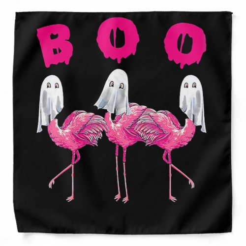 Boo Flamingo Halloween Flamingo Ghost Bandana