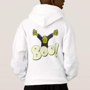 BOO! Frankenstein Monster Halloween Cartoon Kids Hoodie
