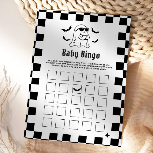 Boo Funny Halloween Party Baby Bingo Games Card