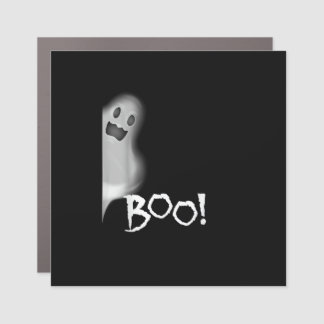 Boo! Funny Hiding Peekaboo Scary Halloween Car Magnet
