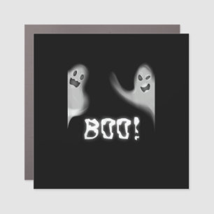 Boo! Funny Hiding Peekaboo Scary Halloween Car Magnet