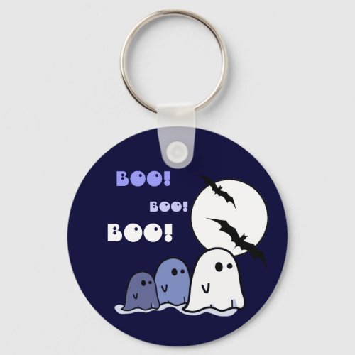 Boo Funny Little Ghosts Halloween Gift  Keychain