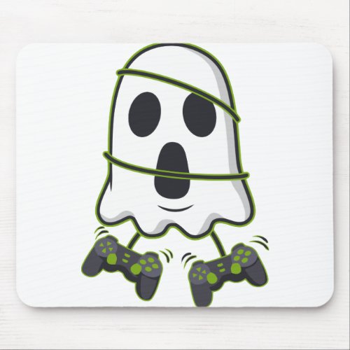 Boo Gamer Funny Halloween Mouse Pad