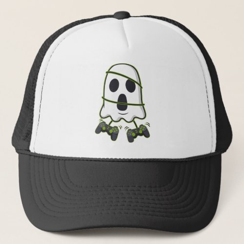 Boo Gamer Funny Halloween Trucker Hat