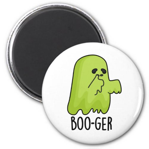 Boo_ger Funny Halloween Booger Ghost Pun Magnet