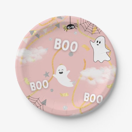 Boo Ghost Birthday Party Plate