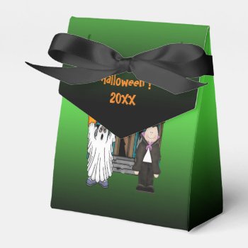 Boo Ghost Dracula Halloween Favor Box by HalloweenHollow at Zazzle