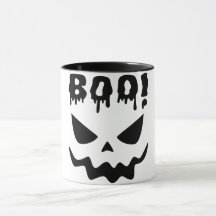 Boo Ghost Face Halloween Coffee Mug