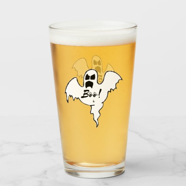 Boo Ghost Glass (Front Filled)