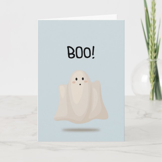 Boo! Ghost Greeting Card  (Front)