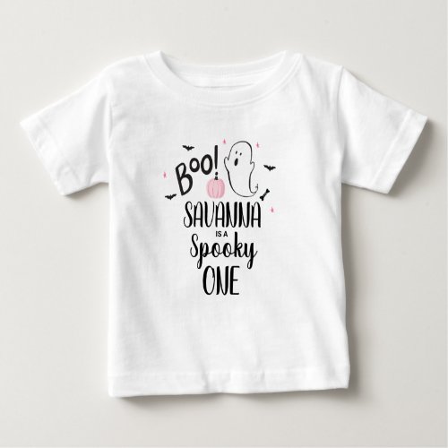 Boo Ghost Halloween Birthday Party  Baby T_Shirt