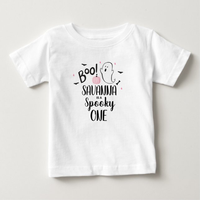 Boo Ghost Halloween Birthday Party  Baby T-Shirt (Front)
