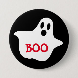 Boo Ghost Halloween Button