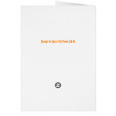 Boo!  Ghost Halloween Card (Back)