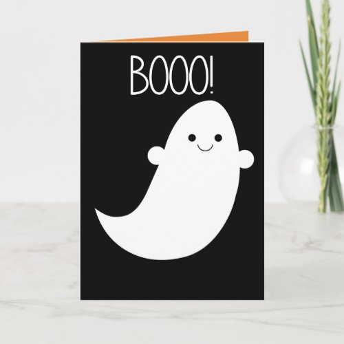 Boo Ghost Halloween card
