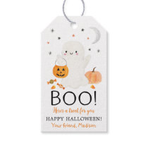BOO Ghost Halloween Favor Treat Gift Tags