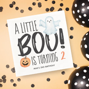 Boo Ghost Jack O'Lantern Halloween Birthday Napkins