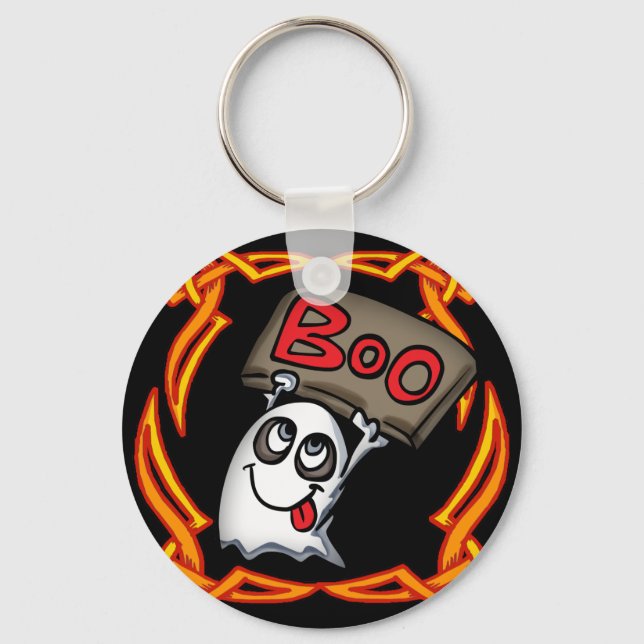 Boo Ghost Keychain (Front)