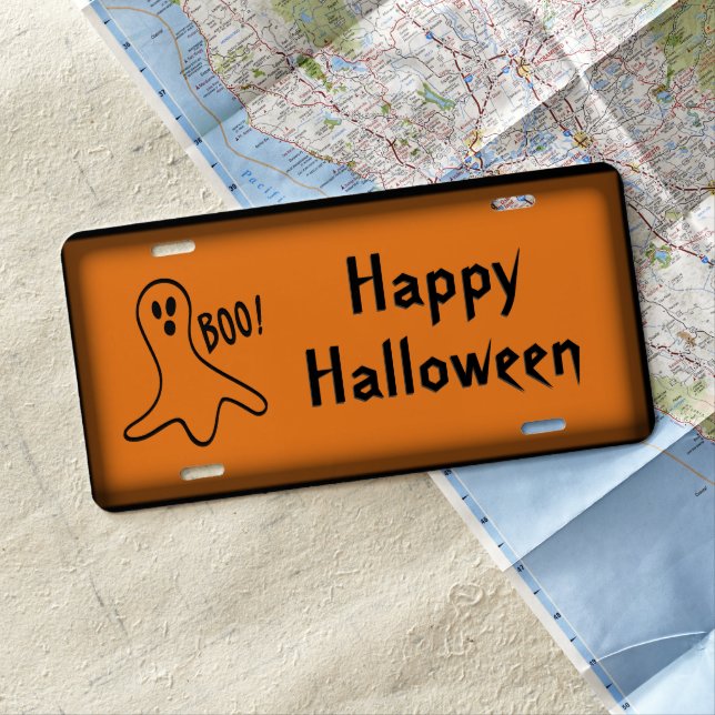 BOO Ghost License Plate (In Situ)