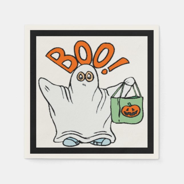 BOO ! GHOST NAPKINS (Front)