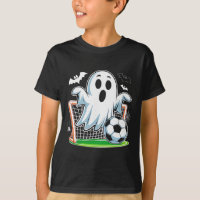 Boo Ghost Playing Soccer Funny Halloween Soccer Co