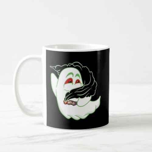 Boo Ghost Smoking Weed Thc Happy Halloweed Hallowe Coffee Mug