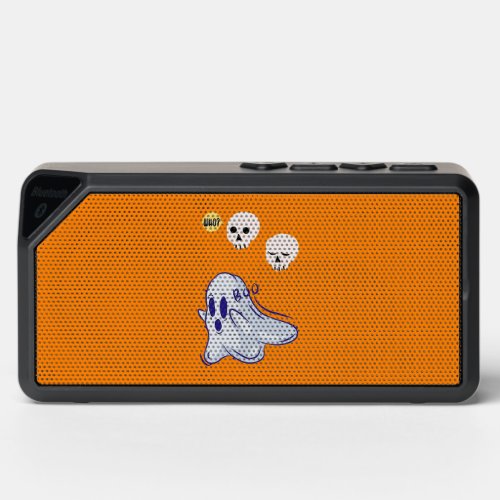Boo Ghost UK 31 Spooky USA Skull October Halloween Bluetooth Speaker